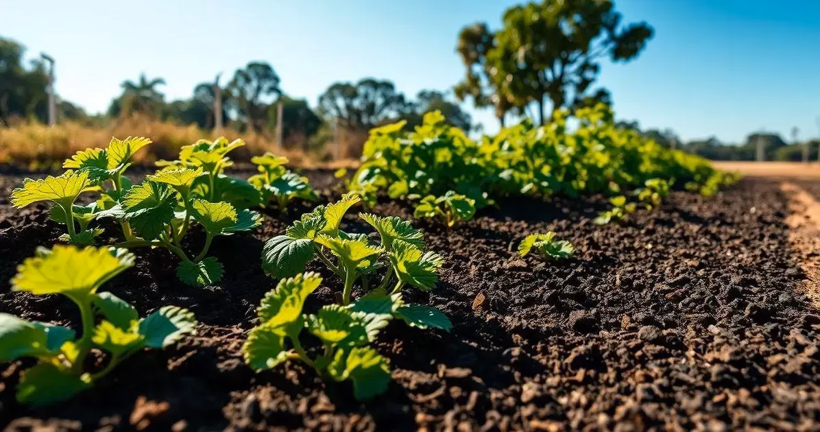 como a cobertura morta (mulching) salva sua horta