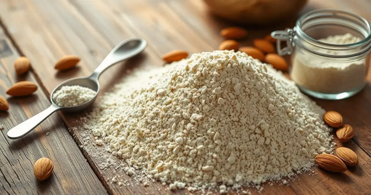 farinha de amêndoas