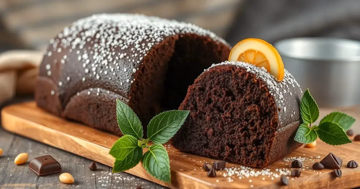 receita de bolo de chocolate com espinafre